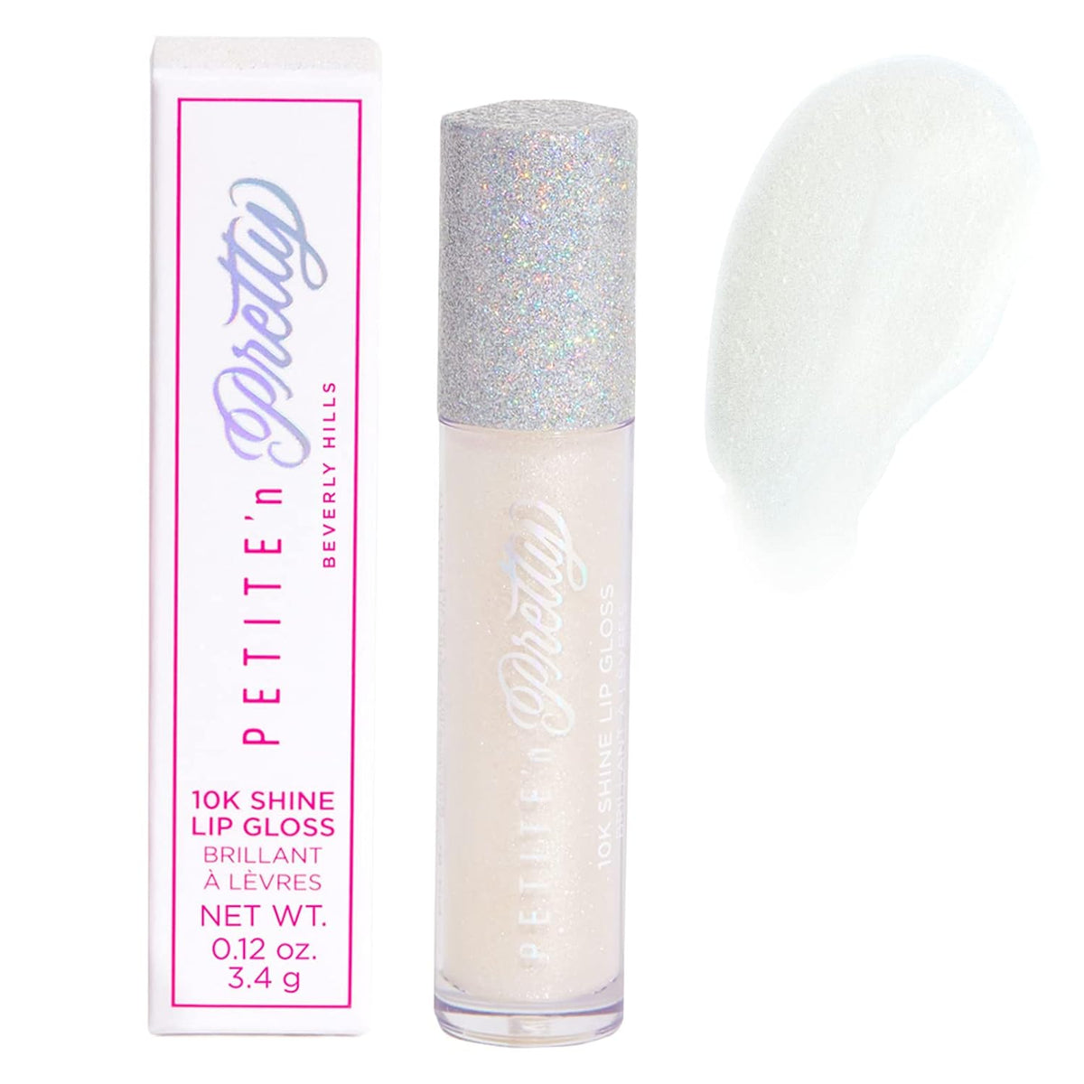 Petite 'N Pretty 10K Shine Lip Gloss for Girls (Diamond Heist) - Makeup for Kids, Tweens, Teens - High Shine, Soft, Hydrating, Lightweight, Made in the USA