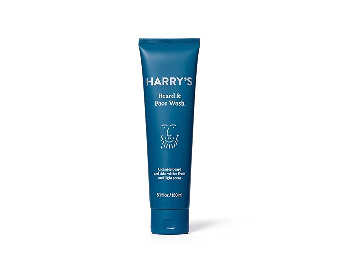 Harry's Beard and Face Wash with Willow Bark Extract, Non-drying Formula, 5.1 FL Oz