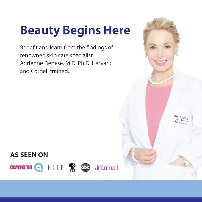 Dr. Denese SkinScience Triple Strength Wrinkle Smoother Advanced Treatment Combines Natural Extracts with Enhanced Peptide Technology To Tighten & Firm Skin - Paraben-Free, Cruelty-Free - 3.4oz