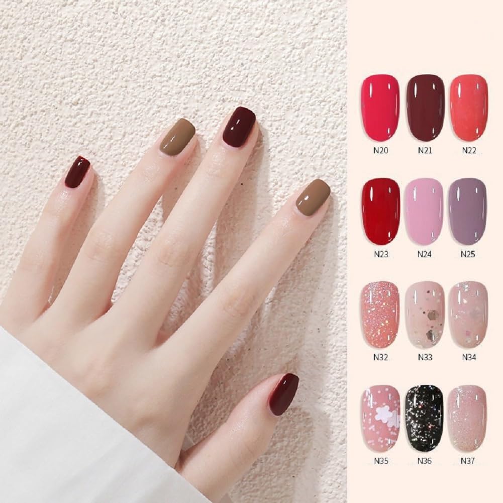 Nail Polish set - Nail Lacquer Quick Dry, Full Size, Vibrant, Colorful, Trendy, Glitter, Glossy, Metallic, Matte Nail Art Nail Shades (N25 Taro, 52g)