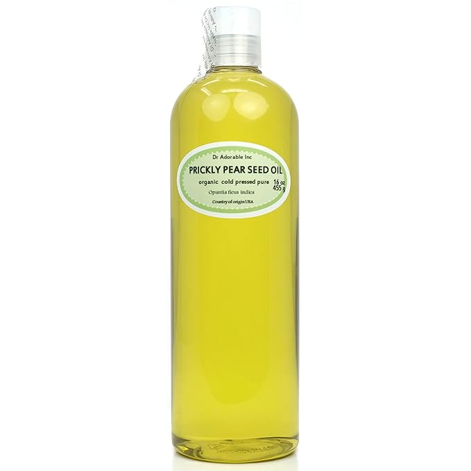 Dr Adorable - 16 oz - Prickly Pear Seed Oil - 100% Pure Natural Organic Cold Pressed