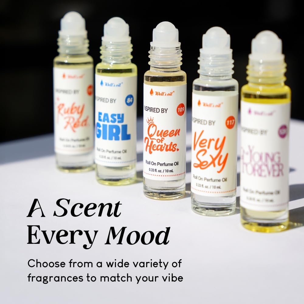 Well's Oil Roll-On Perfume Oil (Opiun) | Aromatic & Floral Notes | Long-Lasting | Paraben-Free | 0.33 Fl Oz / 10 ml