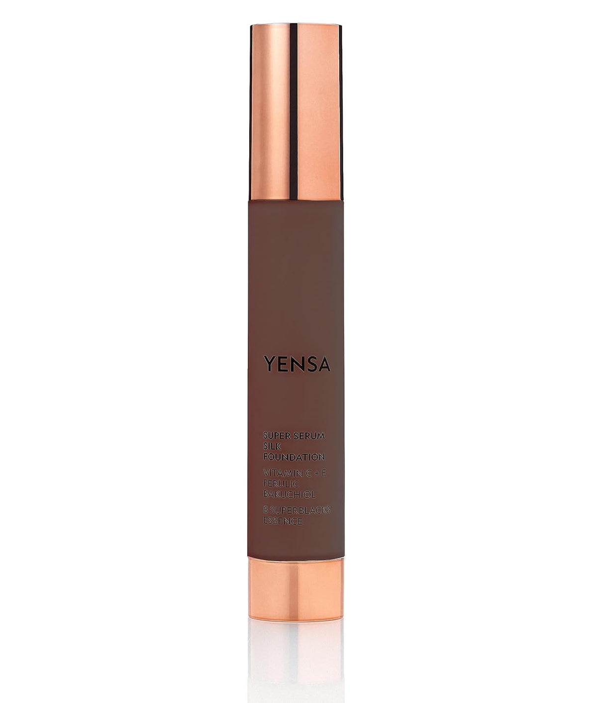 YENSA Super Silk Foundation - Full Coverage, Age-defying complex of Vitamin C, E, Ferulic, and Bakuchiol Oil (Deep 4) 1.0 fl oz