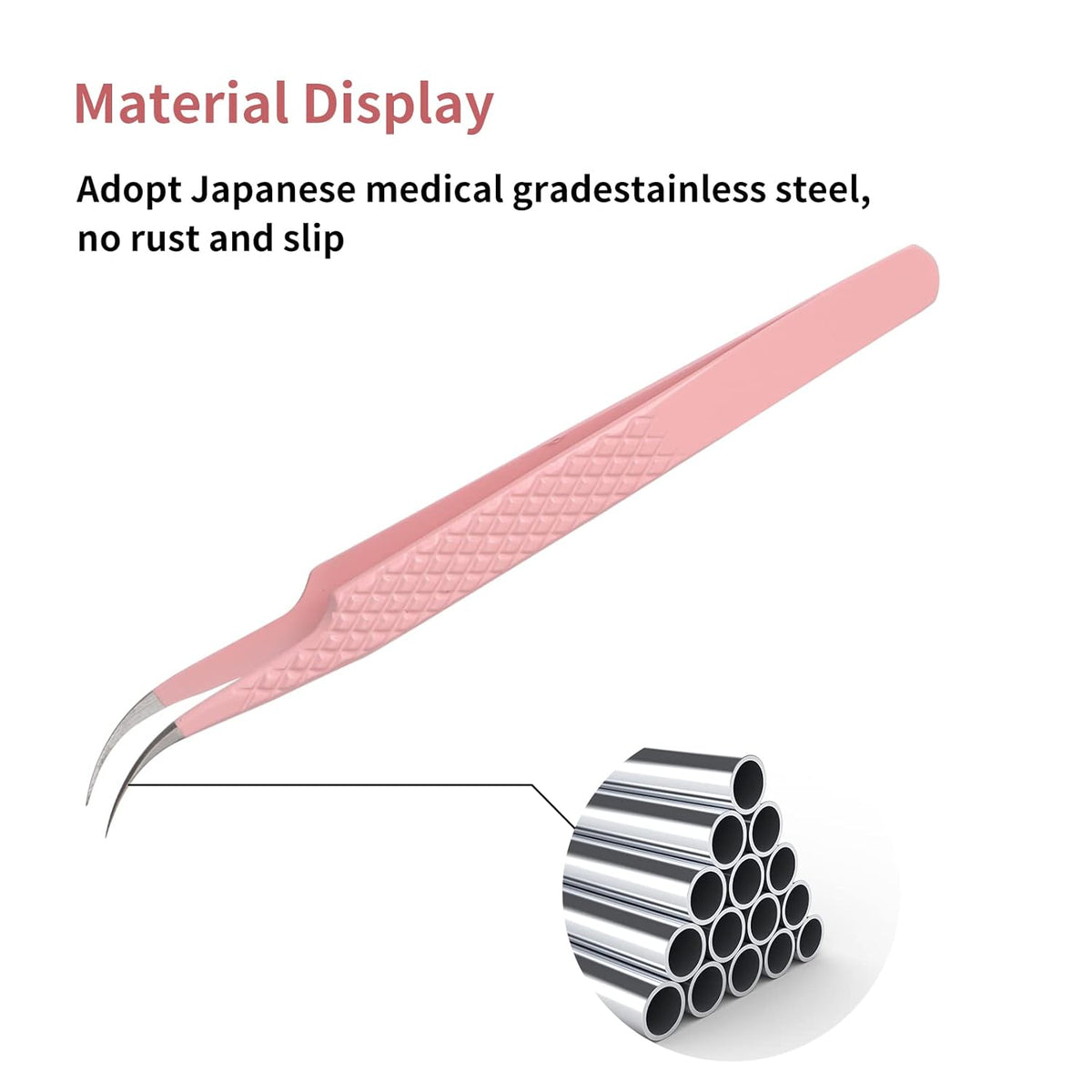 Eyelash Extension Tweezers FADLASH Volume Lash Tweezers Precision Curved Tip Lash Extension Tweezers Isolation & Volume Techniques Professional Application Tools