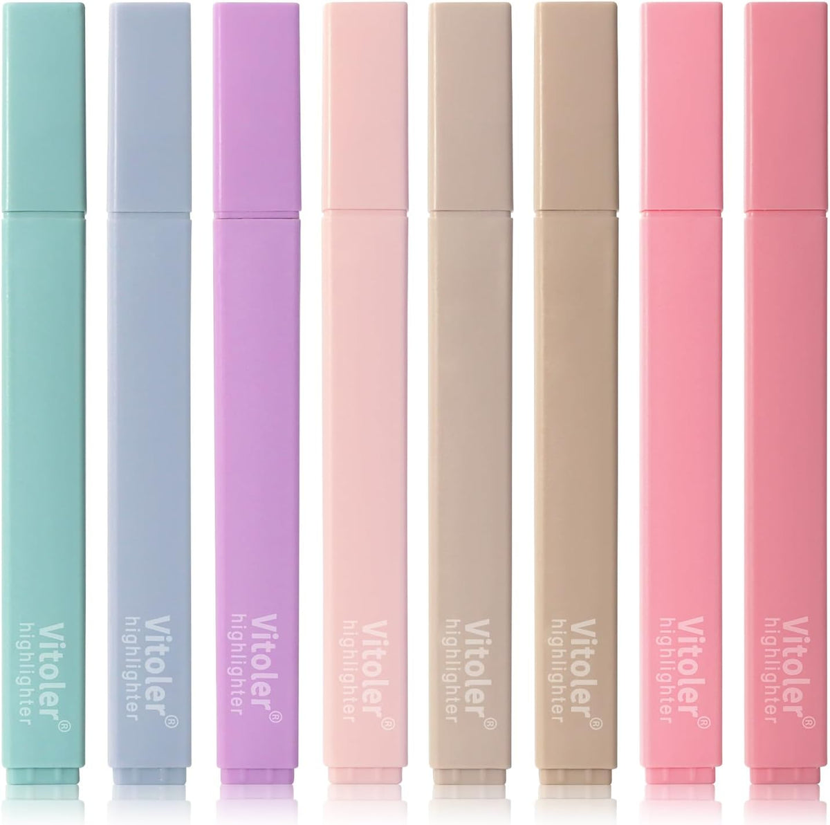 Vitoler Bible Highlighters,8 Colors Cute Highlighters with Chisel Tip for Bible Accessories School Office Supplies