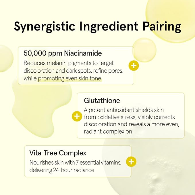 ONE THING Niacinamide Glutathione Serum (1.69 fl.oz / 50ml), Korean Skincare, Hydrating and Soothing serum for face
