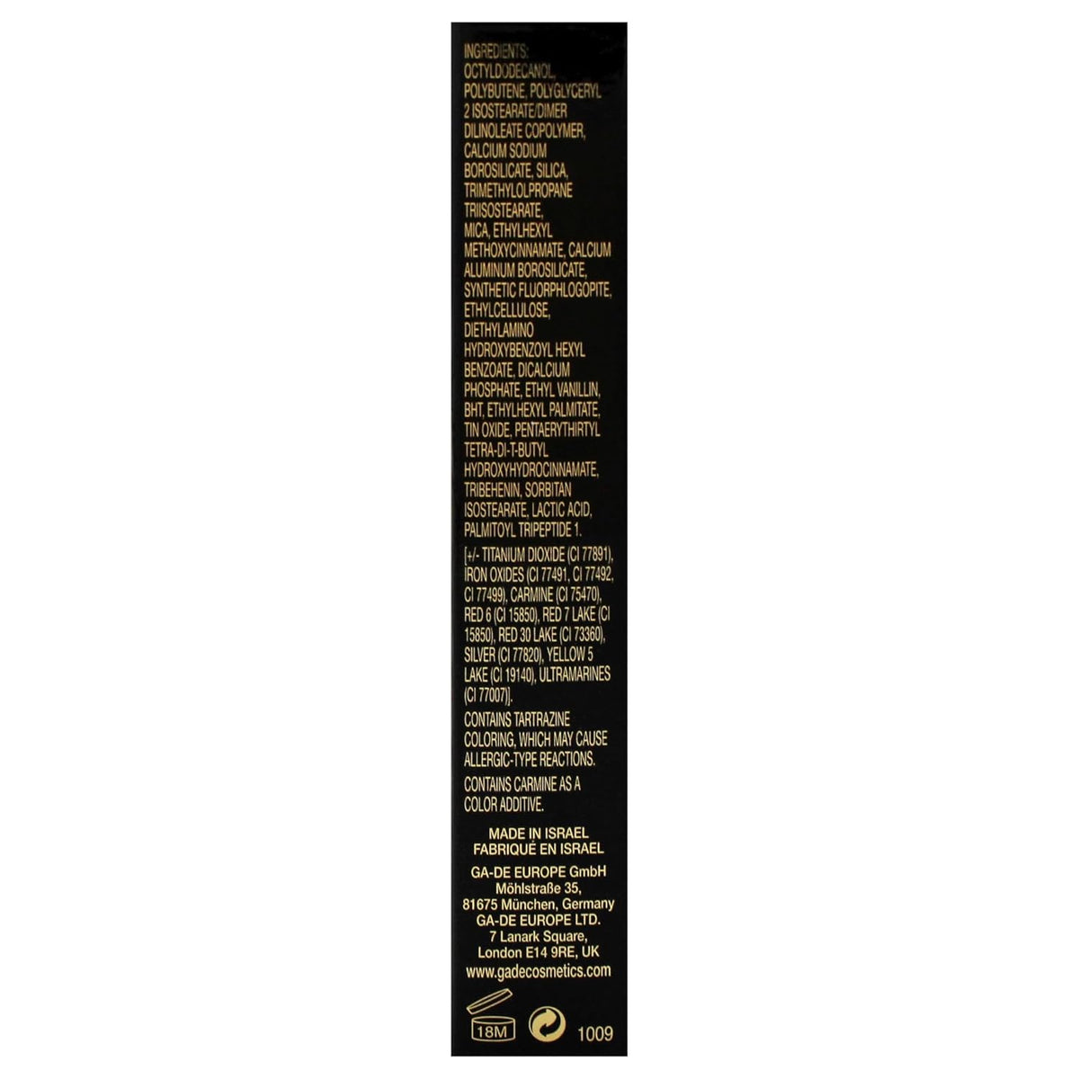 GA-DE Crystal Lights Lip Gloss, 800 - Enriched with Light-Reflecting Crystal Pearls - Smooth Silky, Rich Color - Moisturizes and Adds Shine - 0.2 oz