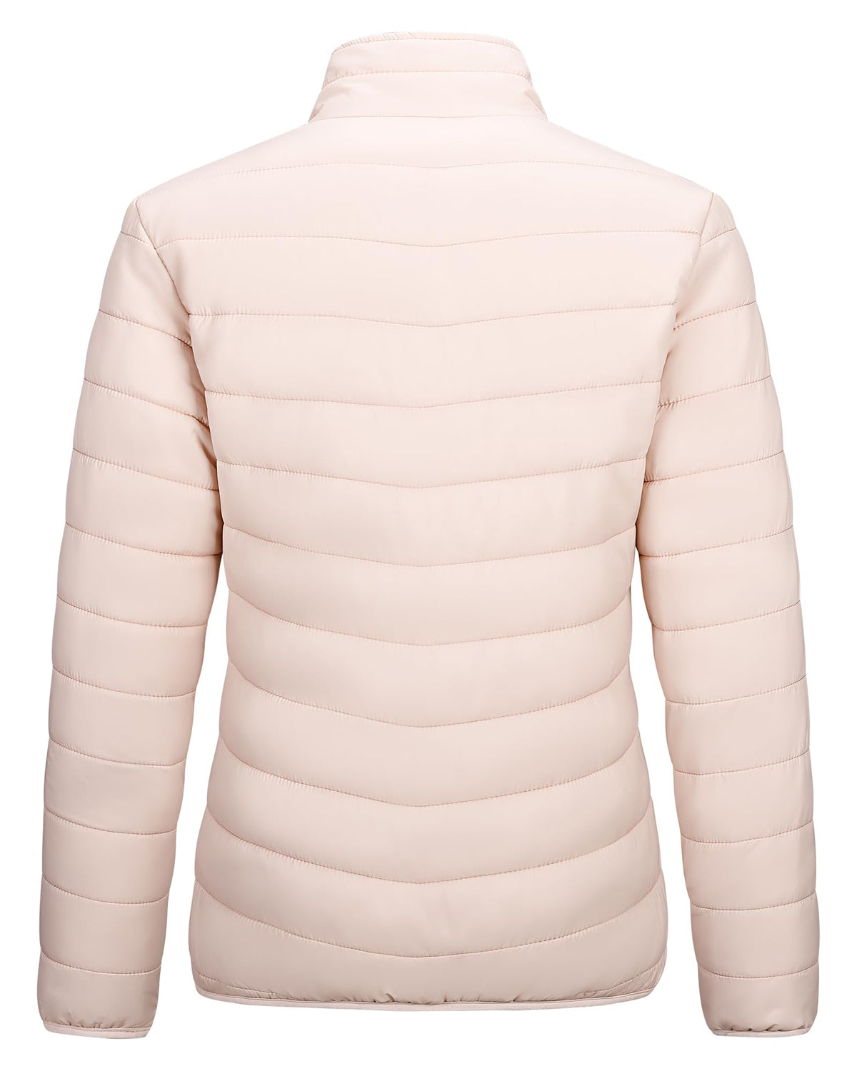 Outdoor Ventures Women's Packable Full-Zip Short Puffer Jacket Insulated Quilted Warm Lightweight Winter Coat