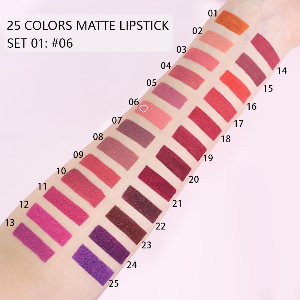 BINGBRUSH Super Matte Longwear No-Budge Stay On Smudge Proof Liquid Lipstick Long Lasting Makeup for Women,Highly Pigmented Color and Instant Shine, Cheeky