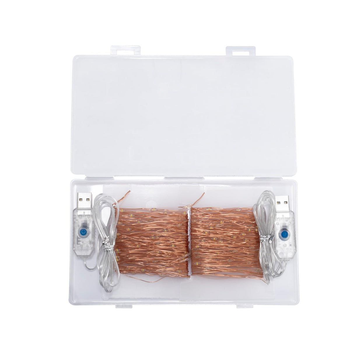 Beingreat 2 Pack USB Plug-in Fairy Lights, 33ft 100 Mini LED Copper String Lights with 8 Modes, USB Starry Lights for Bedroom Wedding Christmas Garden Party DIY Crafting, Warm White
