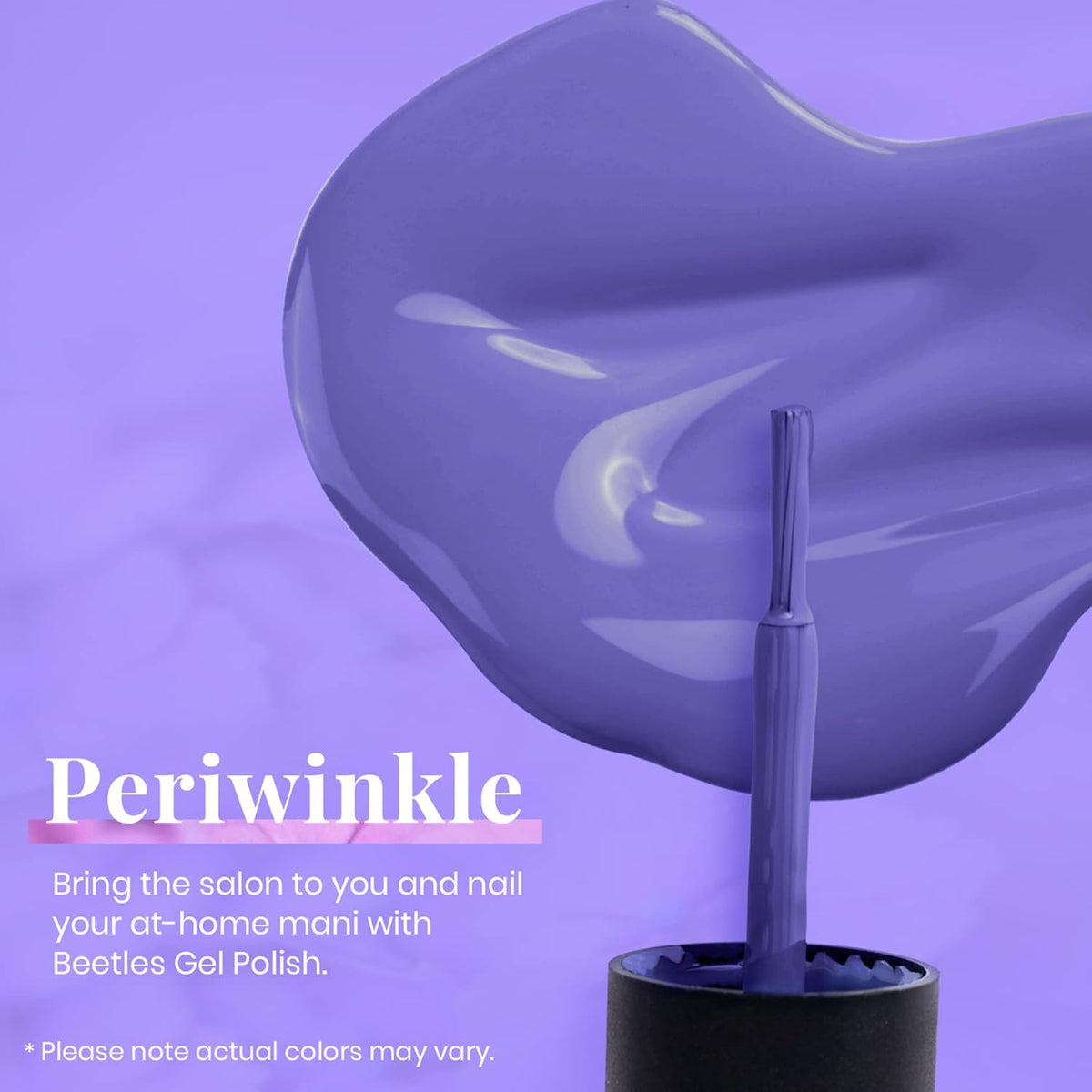 beetles Gel Polish Purple Gel Nail Polish Periwinkle Color 15ml Soak Off Uv Lamp Nail Art Manicure Salon Design DIY Home Gift for Women Girls