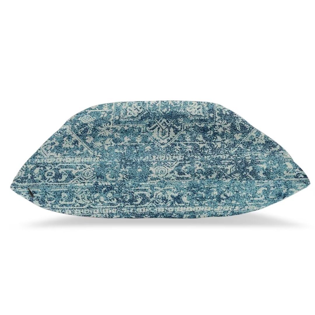 Sunshineyan Teal Boho Pillow Covers 20x20 Set of 2, Bohemian Carpet Pattern Outdoor Decorative Throw Pillows Linen Ethnic Design Rustic Farmhouse Cushion Cases for Couch Sofa Decor