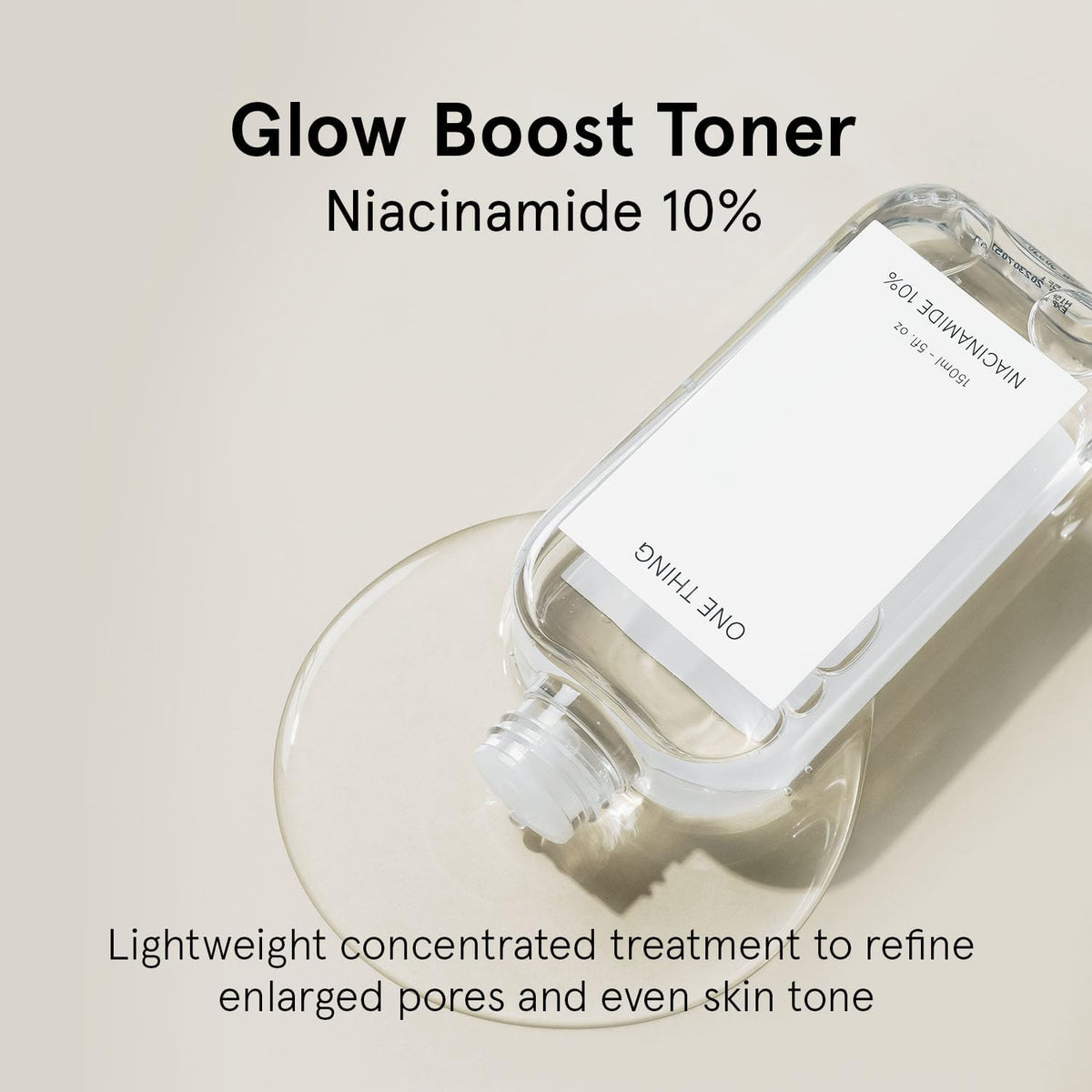 ONE THING Niacinamide 10% Toner 5.07 Fl Oz | Vitamin B3 Hydrating Revitalizing Soothing Facial Daily Essence Dull, Oily Skin | Discoloration, Redness, Acne Scars Relief, Uneven Tone | Korean Skin Care