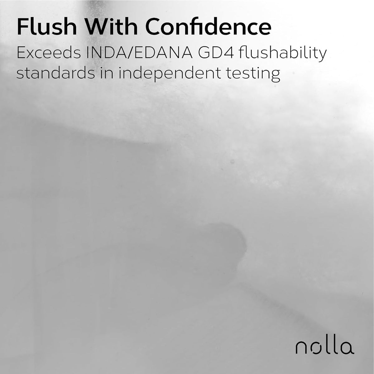 Nolla Flushable Wipes Travel Packs, 100% Plant-Based, Plastic-Free and Biodegradable - Unscented + Soothing Aloe and Vitamin E 120 Count (10 Packs of 12)