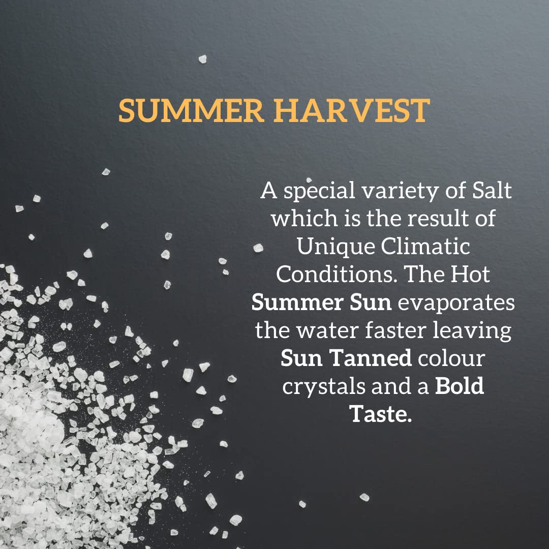LUNN Natural Fine Grain Desert Salt | 17.63 Oz (500 Gm) | Specially Harvested in Summer.
