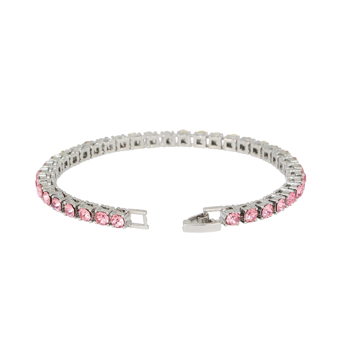 Charles Raymond Women's Pink Dial Luxury Crystal Diamonds Iced Out Watch, a True Testament to blinged-Out Beauty and Timeless Glamour - ST10327LA (ST10327LA-TB SLV Pink)