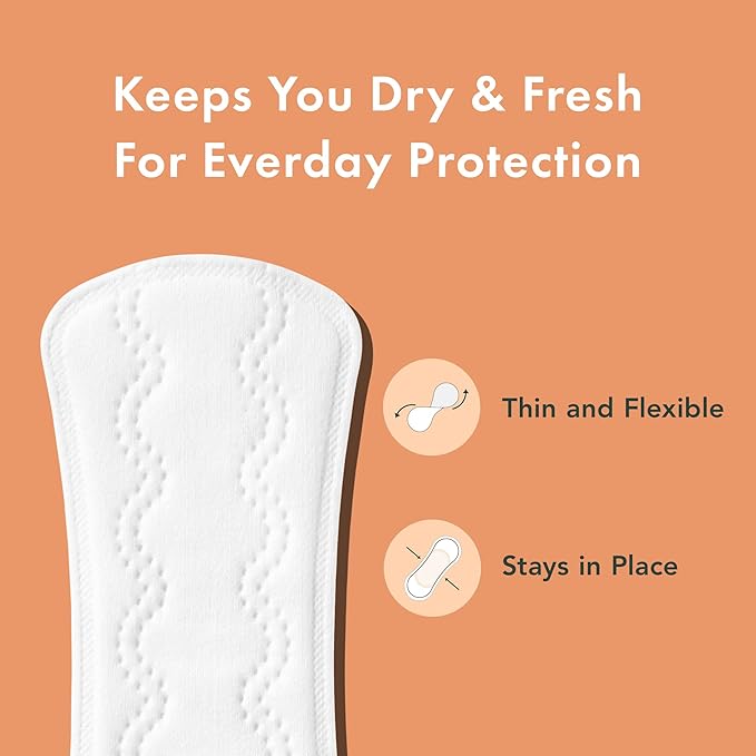 Rael Feminine Care, Period Essential for Women - Organic Cotton Cover Regular & Overnight Pads for Women, Regular Panty Liners and Feminine Wipes