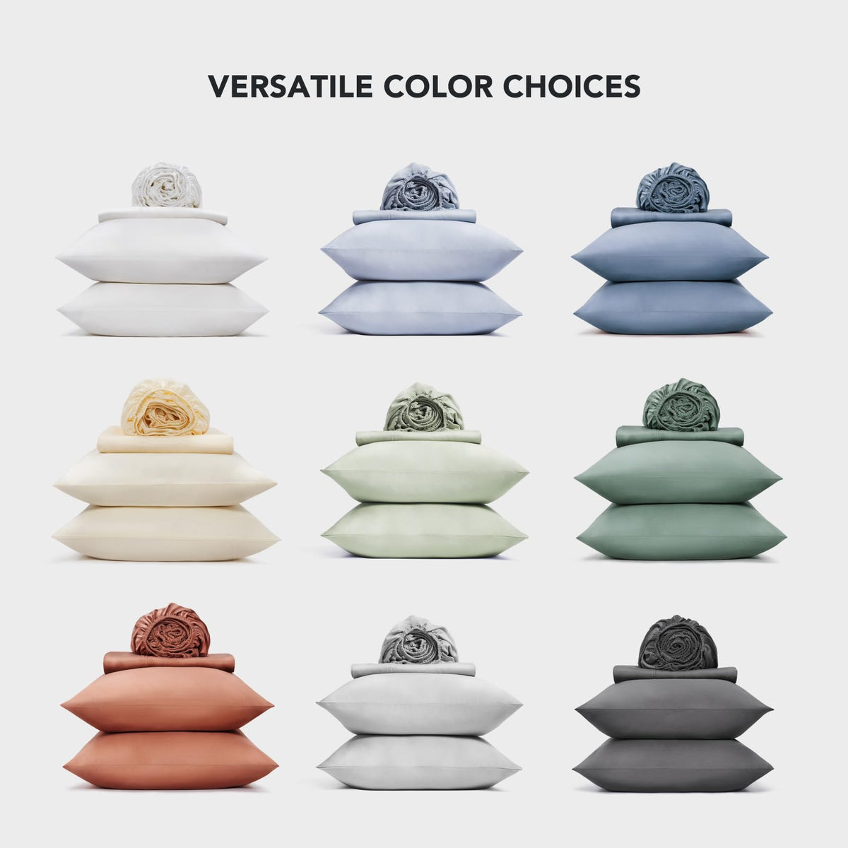 EVERGRACE Tencel Sheet Set Queen Size 4 Pieces，Soft Cooling Bed Sheets for Hot Sleepers, Eucalyptus Lyocell Luxury Breathable Bedding Set, 1 Fitted Sheet, 1 Flat Sheet, 2 Shams, Cream