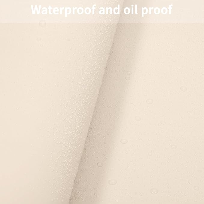 Leather Table Pad,1.8mm Thick,40x96 Inch,Table Pads for Dining Room Table Rectangular,Table Protector for Dining Room Table,Dining Table Cover Protector(Off White+Light Gray,40x96)