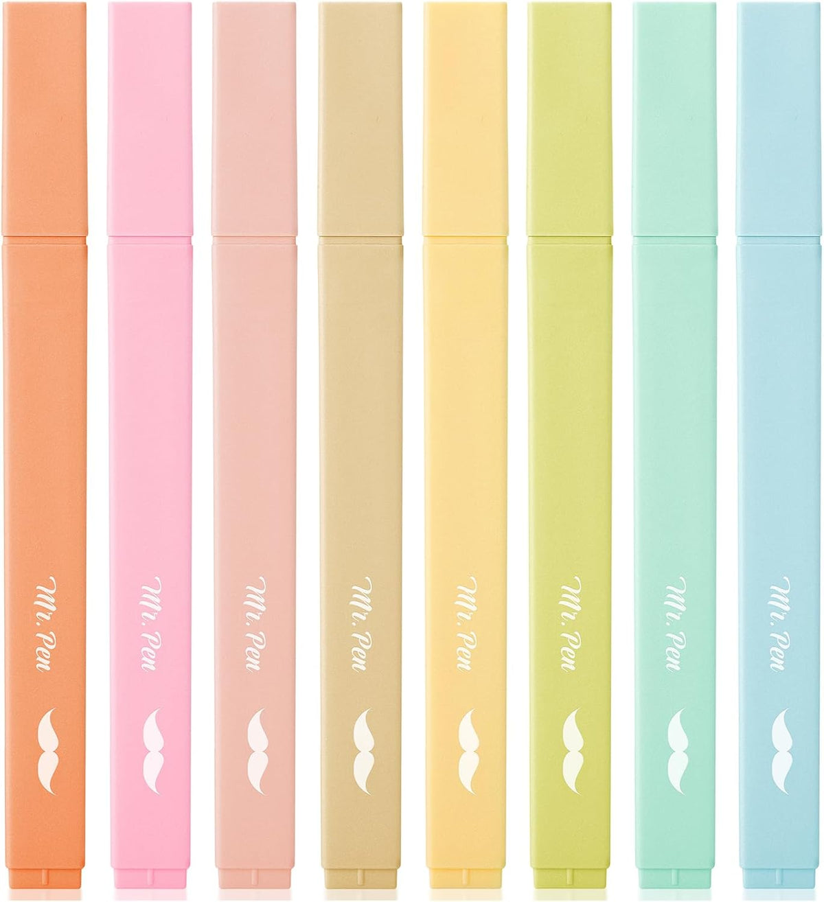 Mr. Pen- Aesthetic Highlighters, 8 Pcs, Chisel Tip, Pastel Colors, Cute Assorted Colors, Bible Highlighters and Pens No Bleed for Bible Pages