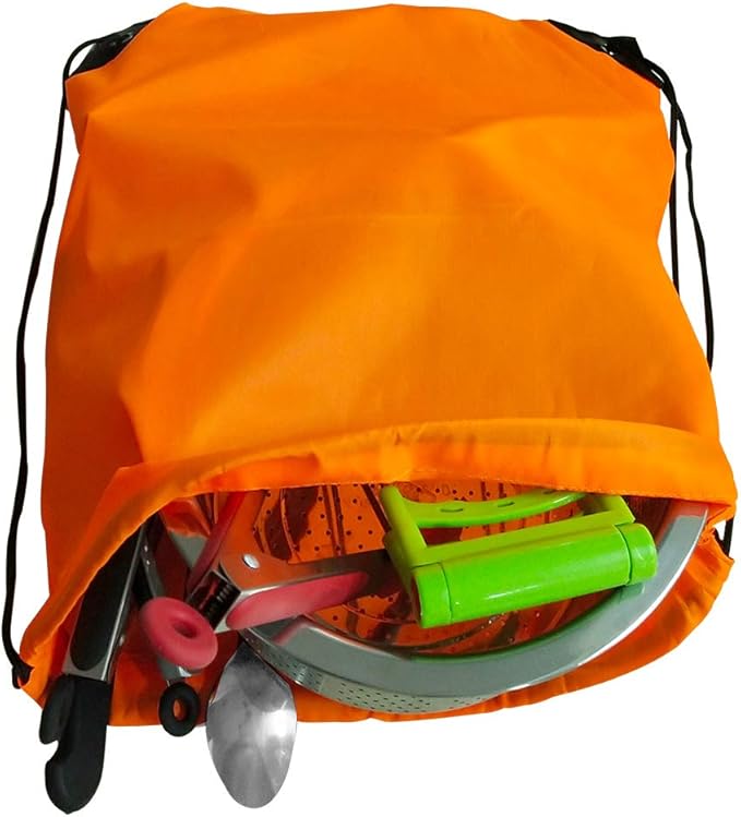 GoodtoU Drawstring Backpack Bulk Nylon Drawstring Bag String Backpack Bulk for Gym Party Trip, 12 Colors