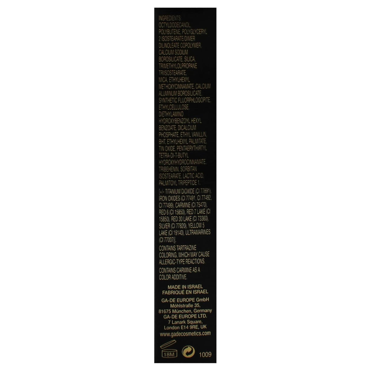 GA-DE Crystal Lights Lip Gloss, 527 - Enriched with Light-Reflecting Crystal Pearls - Smooth Silky, Rich Color - Moisturizes and Adds Shine - 0.2 oz