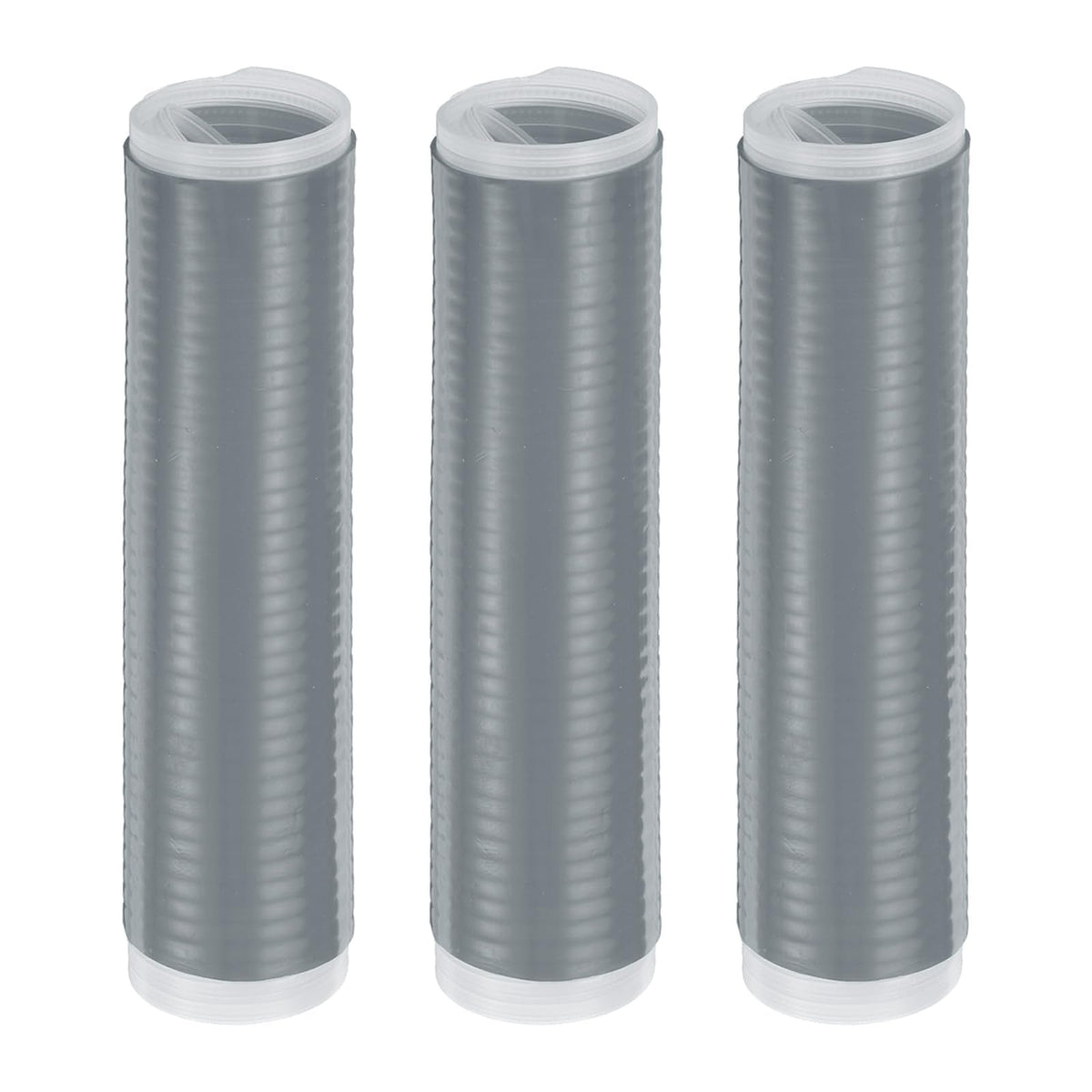 uxcell 3 Pcs Silicone Pan Handle Sleeve, Heat Resistant Potholder Pot Holders Cover Sleeve for Frying Pan Handle Spatulas, Grey (M)