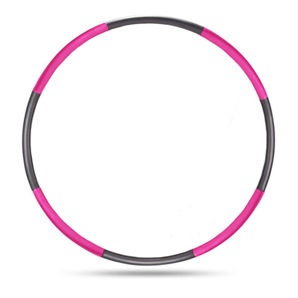 Auoxer Fitness Exercise Weighted Hoop, Detachable and Size Adjustable Design, Lose Weight Fast by Fun Way, Fat Burning Healthy Model Sports Life