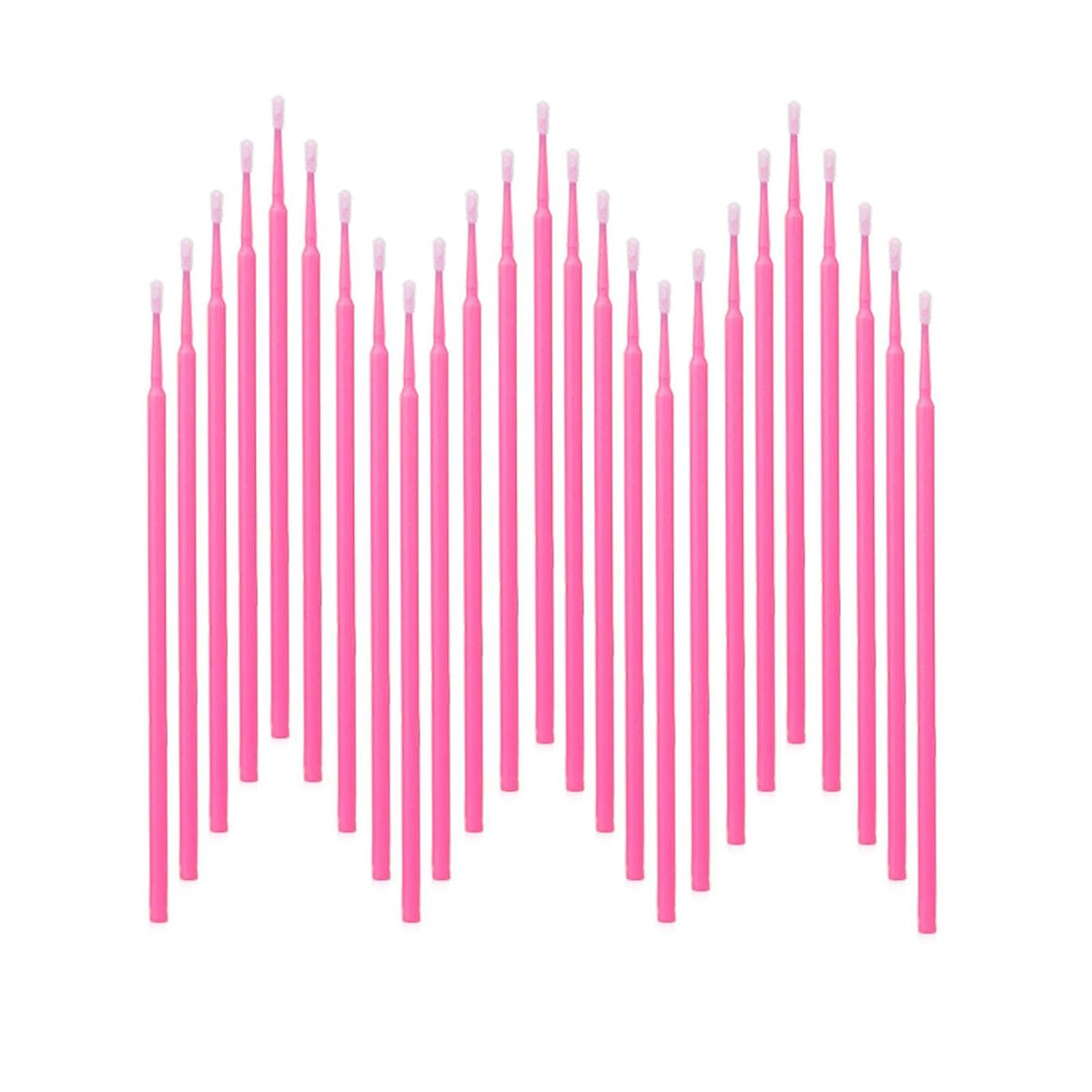 2100PCS Microswabs for Eyelash Extensions，Micro Applicators Brush for Cleaning and Applying Make-up Pink (Head Diameter: 2.0mm)