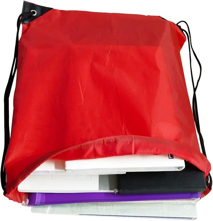 GoodtoU 32 Pcs Multicolor Drawstring Gym Backpack Bulk 16 Colors 15.5" x 13.5" Unisex Casual Sports Multi-Sport Foldable Cinch Bag