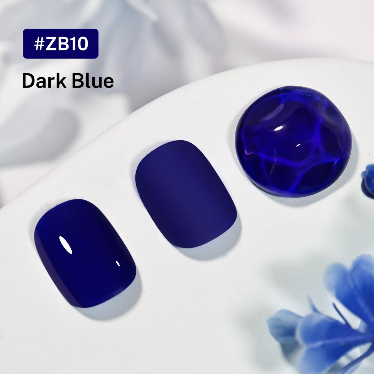 16.5ml Dark Blue Nail Polish Large Volume Quick Dry Nail Polish, Long Lasting Shine, Fingernail Toenail Nail Art DIY Home Travel Nail Art Gift