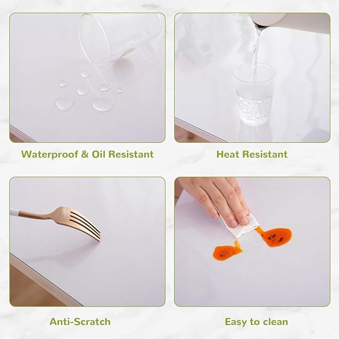 Table Cover Protector, 24x42 Inch, 1.5mm Thick Vinyl