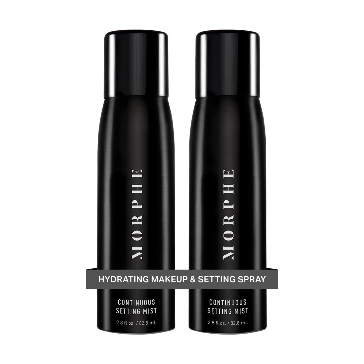 Morphe Continuous Setting Mist - Micro-Fine Makeup Setting Spray with a Natural Radiant Finish - Helps Makeup Resist Caking or Fading & Increases Wear of Foundation (2 Count, 2.8 fl oz)