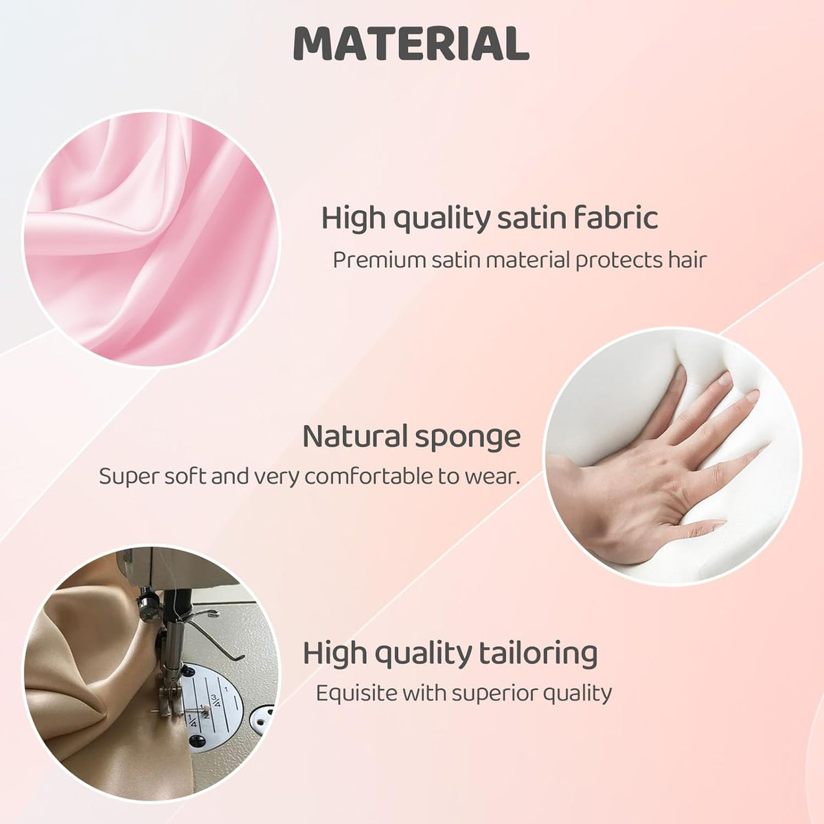 Satin Heatless Hair Curler,Heatless Curls Overnight, Rollers for Long Hair with 2 Hair Scrunchies,Sleep-Friendly Damage-Free Curlers for Soft Natural Waves (Sunset)