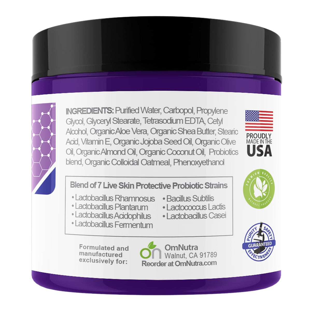 Staphyderm Non Antibiotic Ointment - All Natural Topical Probiotic Lotion New Skin Therapy Cream For Dry Itchy Skin Organic Based Topical Probiotics for Skin Care (8oz Cream)