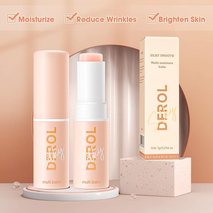 1PCS Wrinkle Repair Moisturizing Multi Balm Stick, Anti-wrinkle Face Balm Eye Balm Body Hydrating Face Moisturizer, Wrinkle Balm Stick Face Skin Collagen Moisturizer for Dry Skin (7g/0.246 oz)