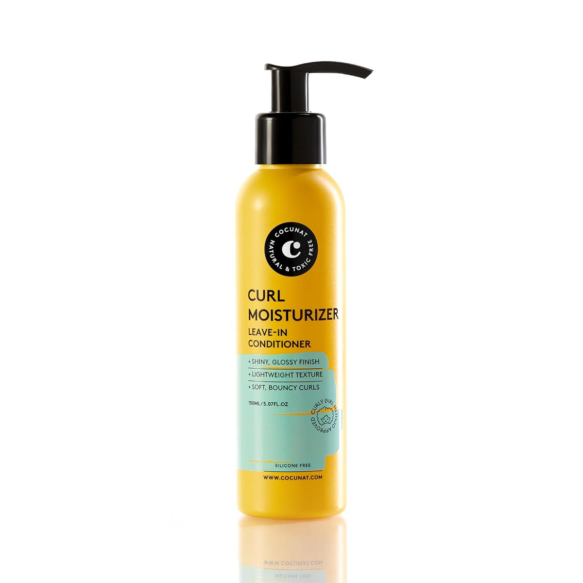 COCUNAT - Curl Moisturizer Leave-in - Curly Hair Gel - Detangles, Defines and Moisturises Curls - Flexible, Shiny and Smooth Curl - Curly Method - Styling Cream - Frizz Control - 150 ml