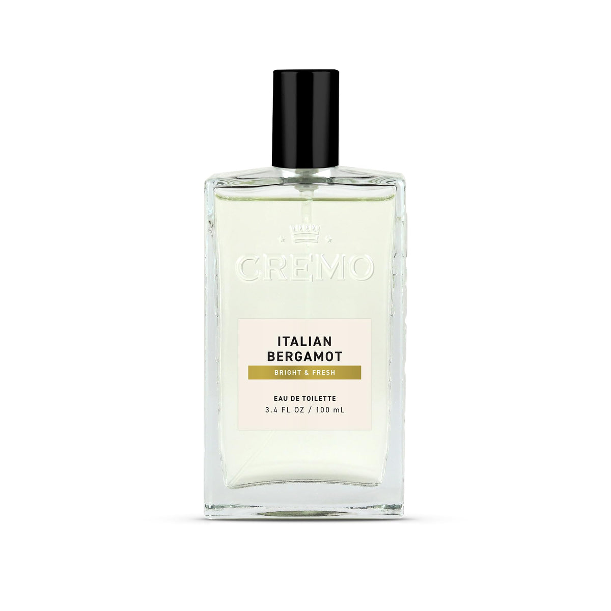Cremo Italian Bergamot Spray Cologne For Men, A Combination of Italian Bergamot, Neroli Blossom, and Fresh Vetiver, 3.4 Fl Oz