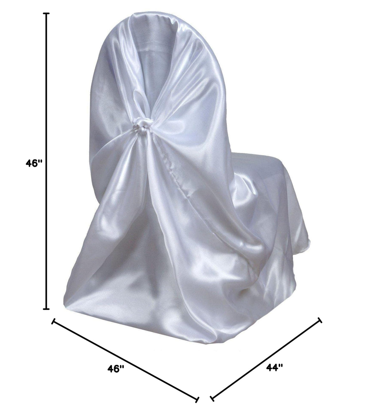 Efavormart Dusty Sage Green Chair Covers for Party 1 PCS Satin Self Tie Universal Banquet Wedding Folding Chair Cover for Dining Chairs Washable Slipcovers for Outdoors Events