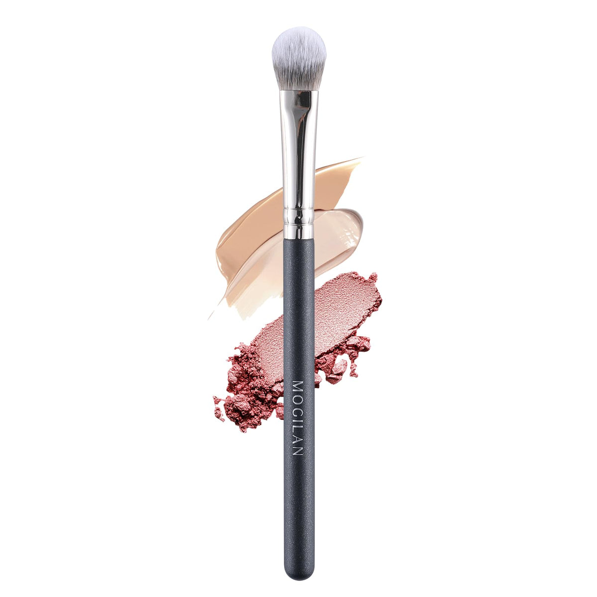 MOGILAN Concealer Brush Under Eye Brightening Eye Blending Makeup Brush For Eye Cream and Concealer Covers Blemishes Imperfections Dark Circles Blending with Powder Liquid Cosmetics Face Brush 274