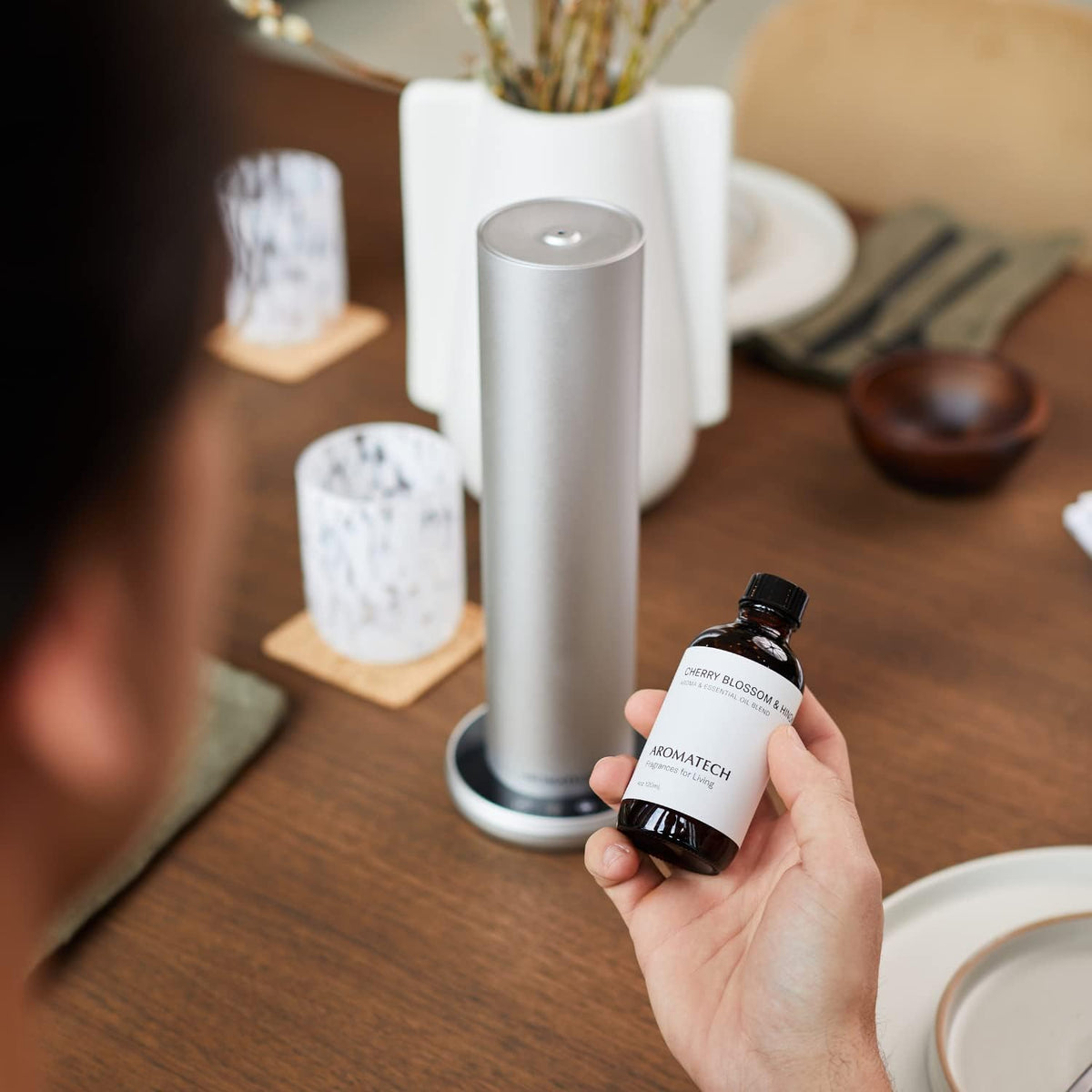 AromaTech Cherry Blossom & Hinoki Aroma Oil for Scent Diffuser - 10 Milliliter