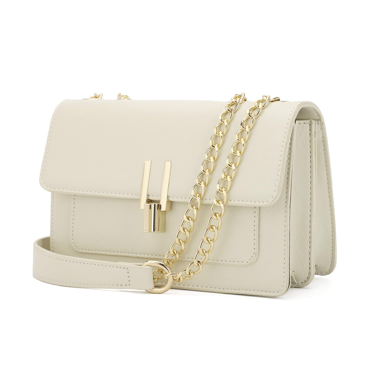 KL928 Crossbody Purses for Women Shoulder Bag Designer Satchel Handbag (Off-white)