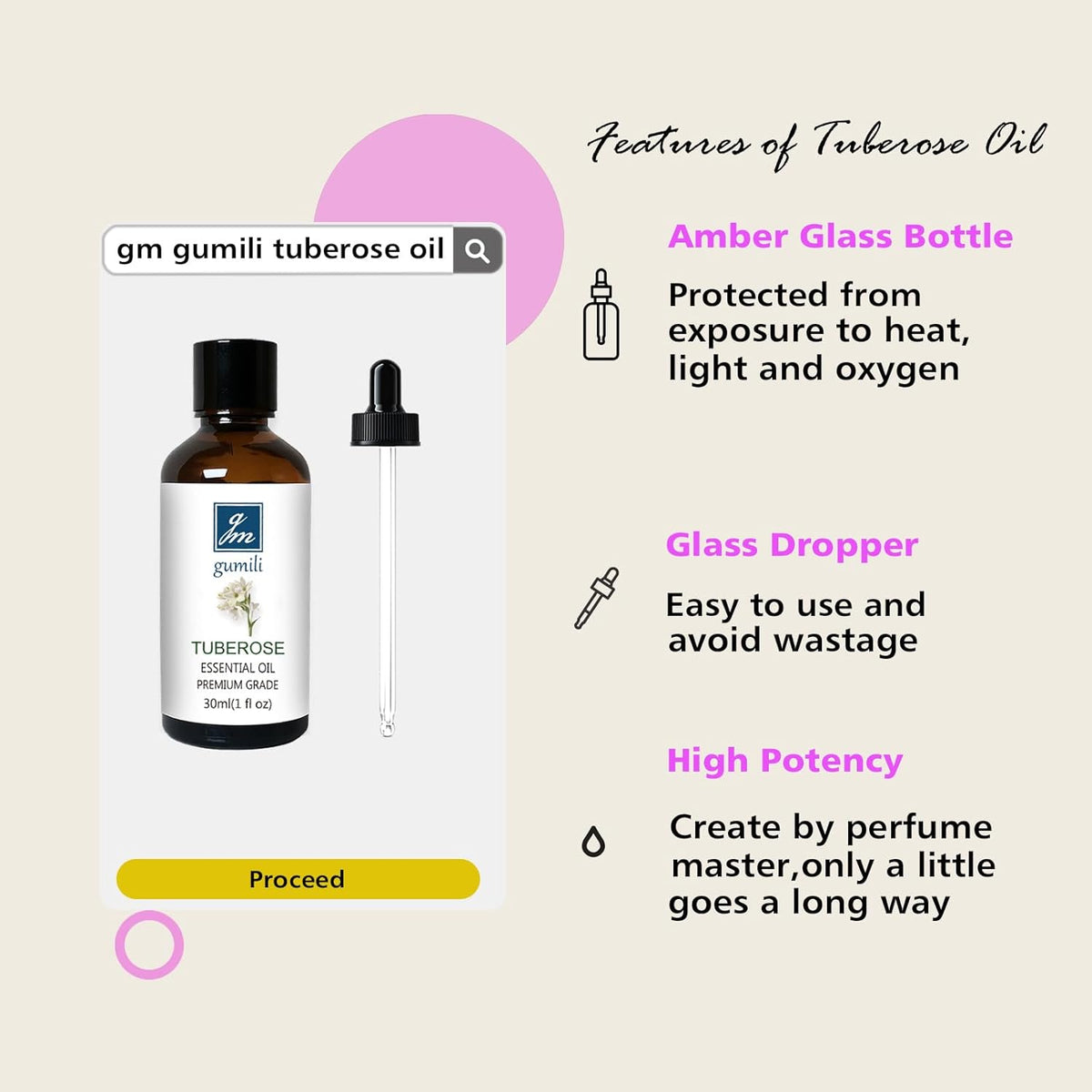 Tuberose Essential Oil, Home Fragrance Oil, Candle Scents Soy Wax Candle Making, Freshie Scents Oils for Soap, Dryer Balls, Diffusers, Laundry, Slime -1 oz /30ml