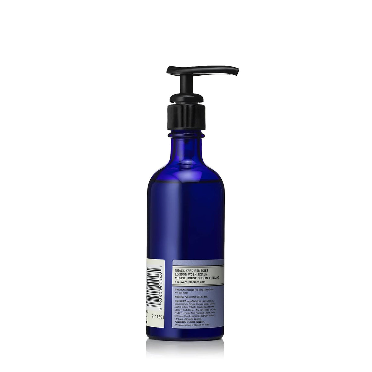 Neal's Yard Rehydrating Rose Face Wash, Soothing & Balancing for All Skin Types, With Aloe Vera & Rose Otto, Vegan Approved & Cruelty-Free, 100mL