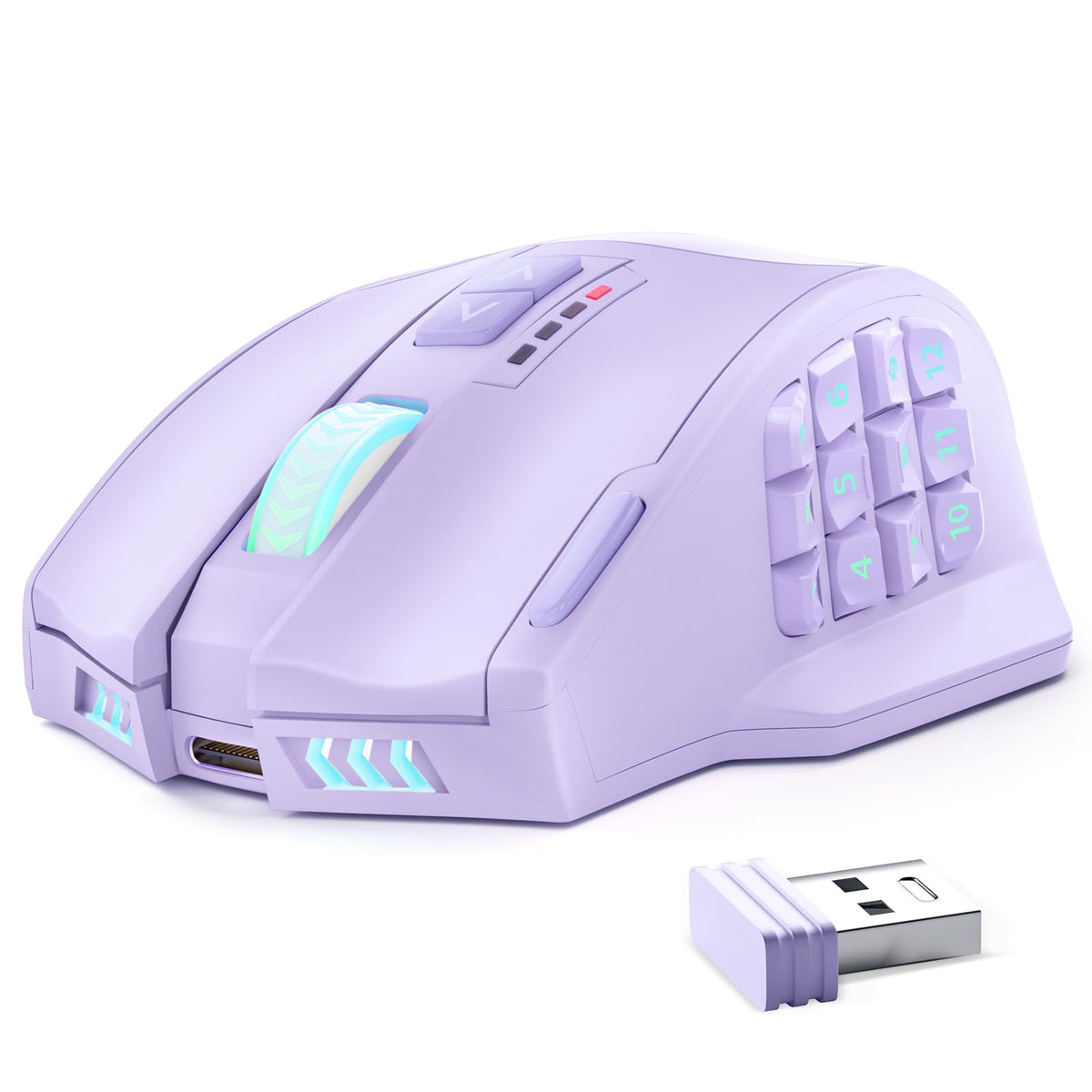 UtechSmart Venus Gaming Mouse RGB Wired, 16400 DPI High Precision Laser Programmable MMO Computer Gaming Mice [IGN's Recommendation]