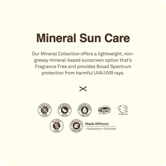 Sun Bum Mineral SPF 50 Sunscreen Body Lotion - Broad Spectrum Moisturizing Sunscreen with Vitamin E - Vegan and Hawaii 104 Act Compliant (Made without Octinoxate & Oxybenzone) - Travel Friendly 3 oz