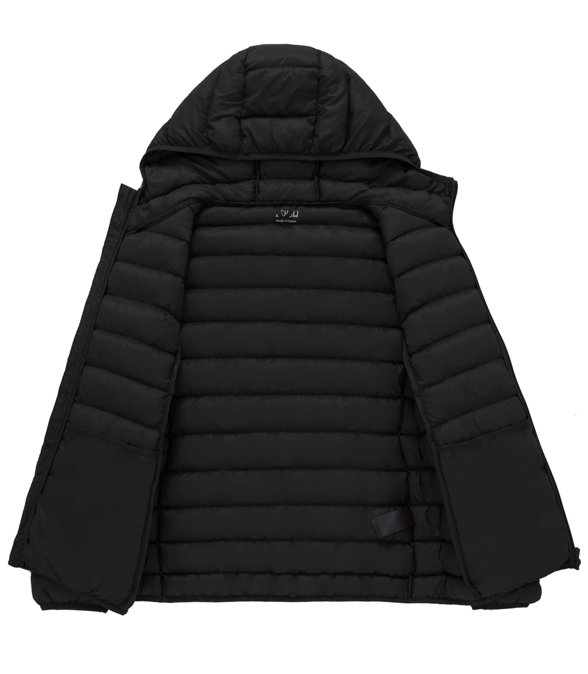 ZSHOW Women's Puffer Jacket Warm Lightweight Packable Puffer Coat(Black,Small)