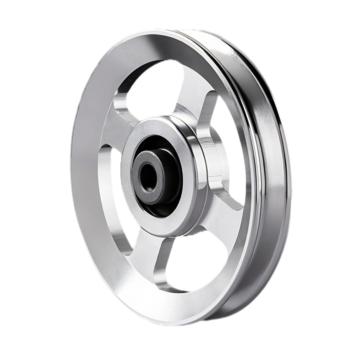 Ezweiji Cable Pulley Wheel, 114-115mm Universal Aluminum Alloy Pulley Wheel for Home Gym Exercise Strength Training Equipment