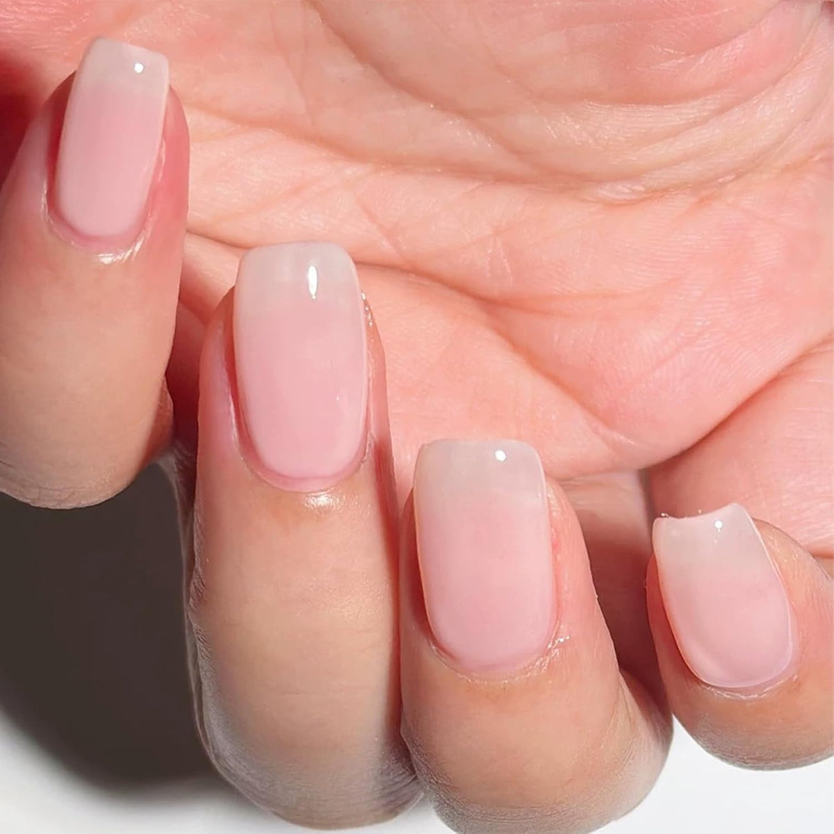 COSMOO Quick Dry Nail Polish, Chip Resistant Manicure, Non-Toxic, Vegan, Cruelty Free, 12ml, Fast Drying in 60 Seconds (Sheer Light Pink)