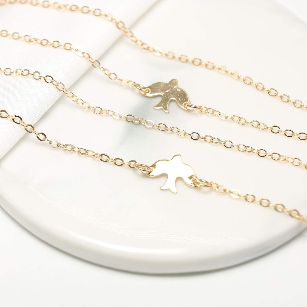 Fashion Layered Necklace Peace Dove Necklace Jewelry for Women and Girls